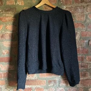 & Other Stories Black Sparkle Sweatshirt